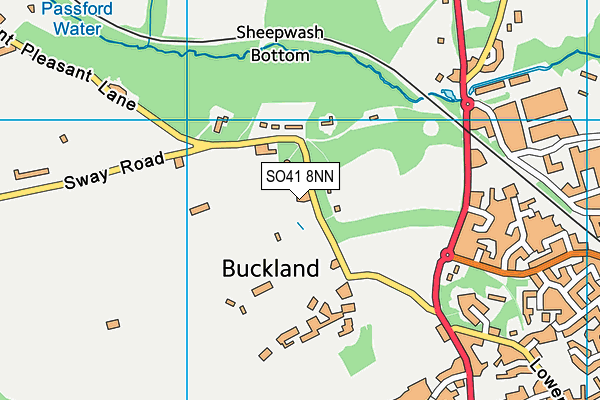SO41 8NN map - OS VectorMap District (Ordnance Survey)