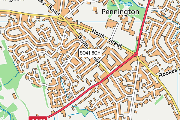 SO41 8QH map - OS VectorMap District (Ordnance Survey)