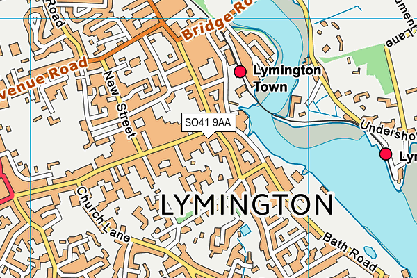 Map of FROCK SHOP LYMINGTON LIMITED at district scale