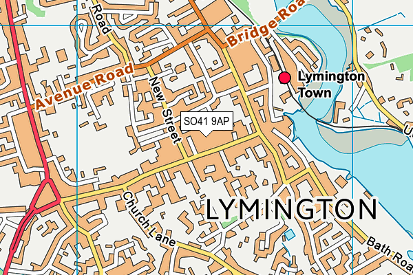 Map of JC OF LYMINGTON LIMITED at district scale