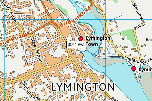 Map of LYMINGTON MARINE SALES LIMITED at district scale