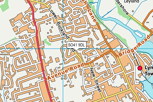 SO41 9DL map - OS VectorMap District (Ordnance Survey)