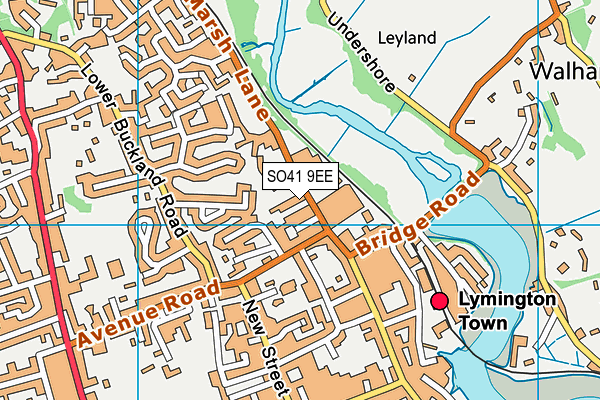 SO41 9EE map - OS VectorMap District (Ordnance Survey)