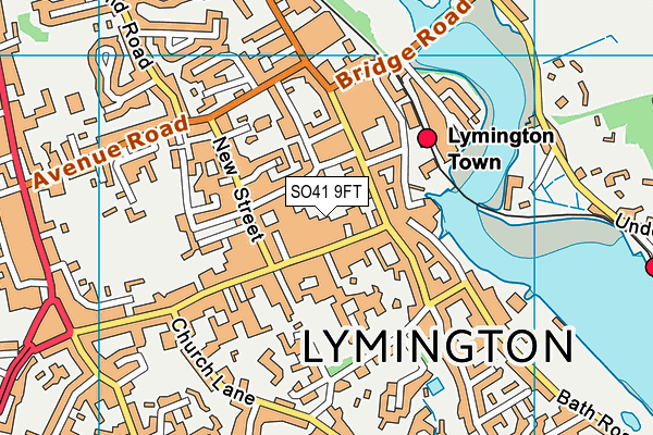 SO41 9FT map - OS VectorMap District (Ordnance Survey)