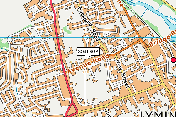 Lymington Church of England Infant School map (SO41 9GP) - OS VectorMap District (Ordnance Survey)