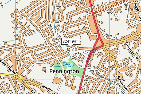 SO41 9HT map - OS VectorMap District (Ordnance Survey)