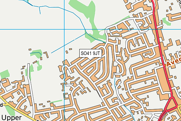 SO41 9JT map - OS VectorMap District (Ordnance Survey)