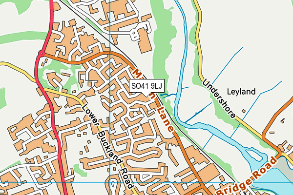 SO41 9LJ map - OS VectorMap District (Ordnance Survey)