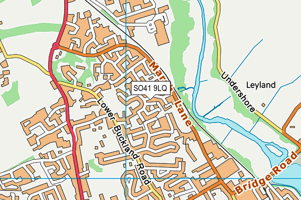 SO41 9LQ map - OS VectorMap District (Ordnance Survey)