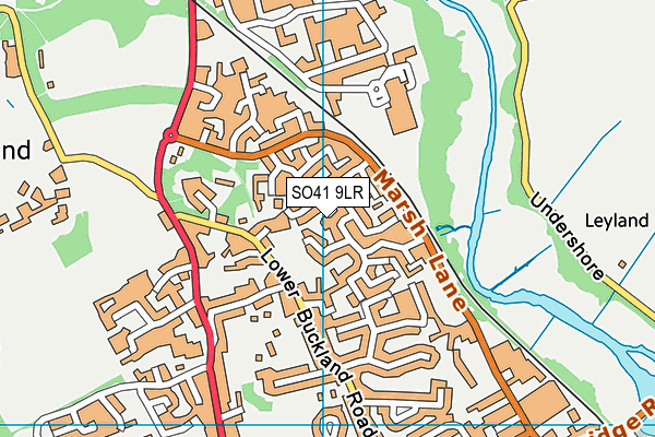 SO41 9LR map - OS VectorMap District (Ordnance Survey)