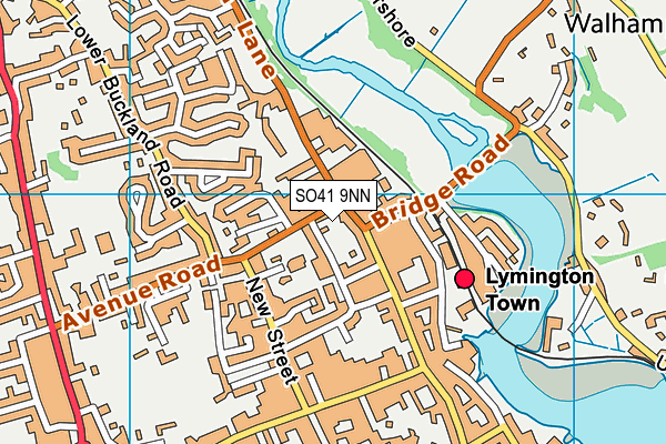 SO41 9NN map - OS VectorMap District (Ordnance Survey)