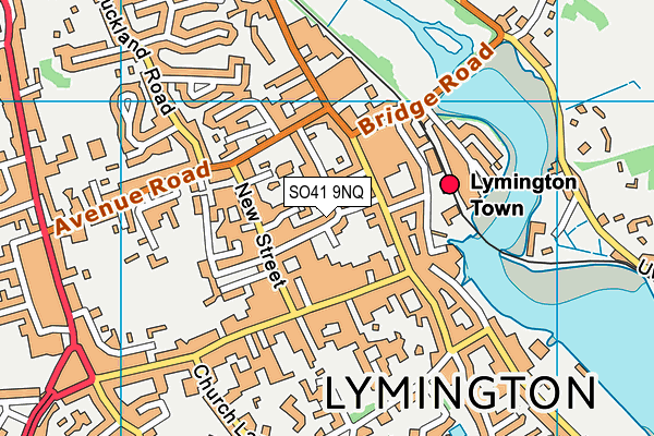 SO41 9NQ map - OS VectorMap District (Ordnance Survey)