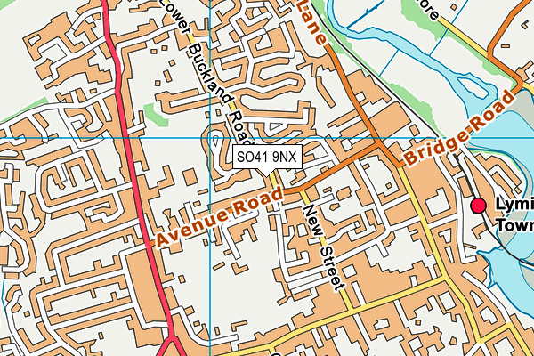 SO41 9NX map - OS VectorMap District (Ordnance Survey)