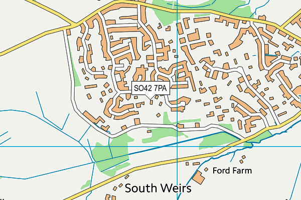 SO42 7PA map - OS VectorMap District (Ordnance Survey)