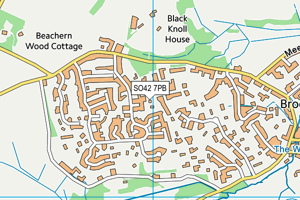 SO42 7PB map - OS VectorMap District (Ordnance Survey)