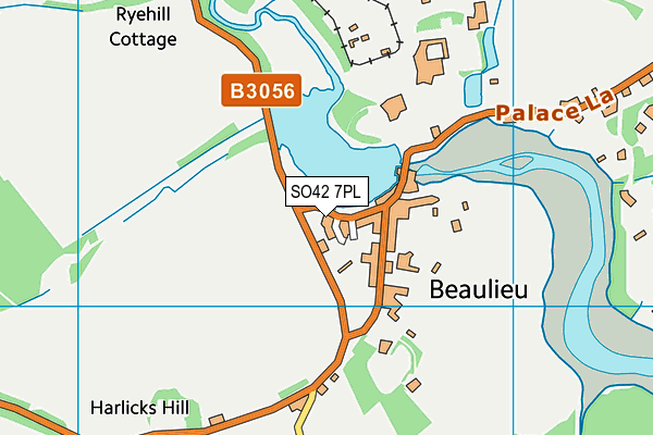 SO42 7PL map - OS VectorMap District (Ordnance Survey)
