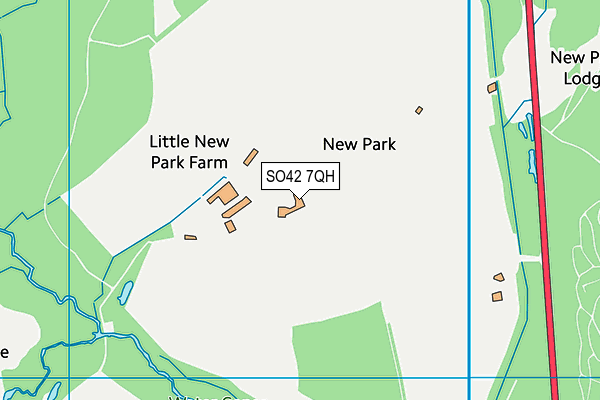 New Forest Polo Club map (SO42 7QH) - OS VectorMap District (Ordnance Survey)