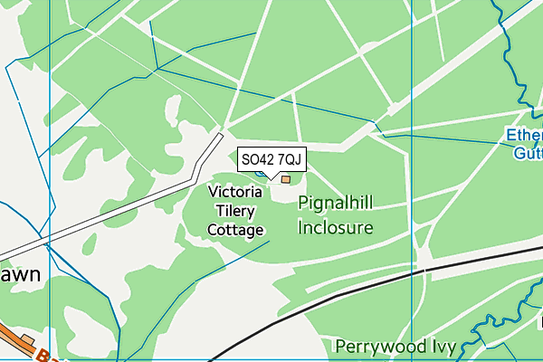 SO42 7QJ map - OS VectorMap District (Ordnance Survey)