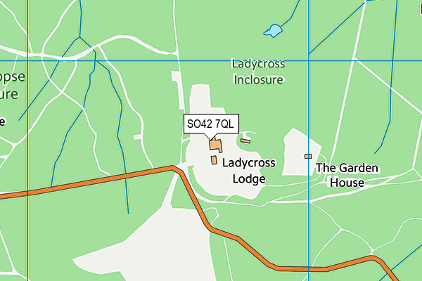 SO42 7QL map - OS VectorMap District (Ordnance Survey)