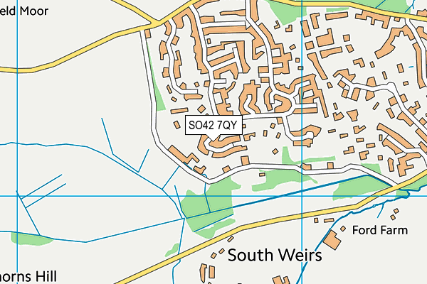 SO42 7QY map - OS VectorMap District (Ordnance Survey)