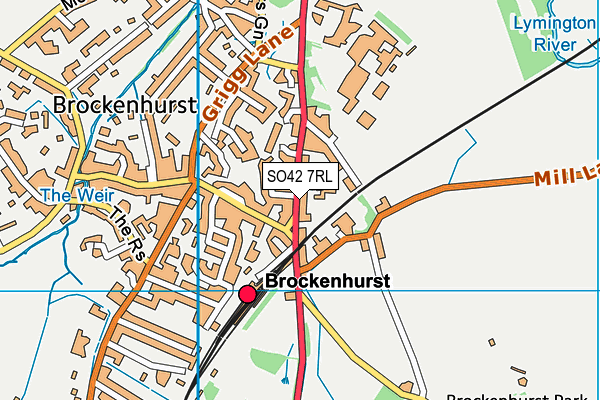 SO42 7RL map - OS VectorMap District (Ordnance Survey)