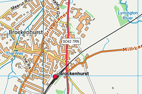 SO42 7RN map - OS VectorMap District (Ordnance Survey)