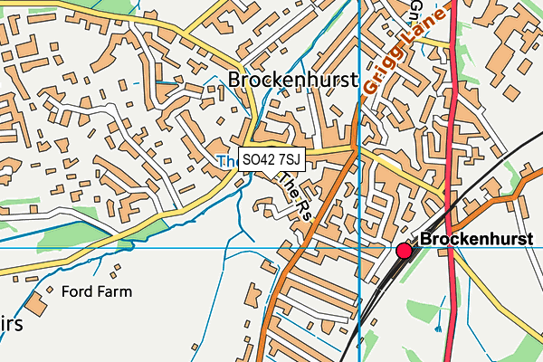 SO42 7SJ map - OS VectorMap District (Ordnance Survey)