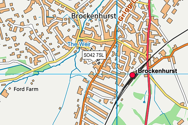 SO42 7SL map - OS VectorMap District (Ordnance Survey)