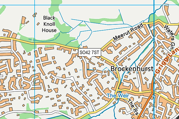 SO42 7ST map - OS VectorMap District (Ordnance Survey)