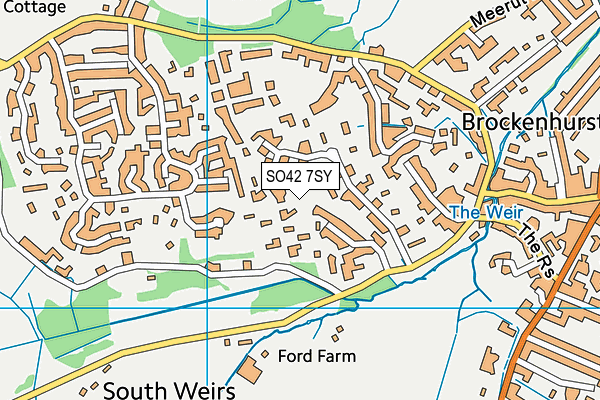 SO42 7SY map - OS VectorMap District (Ordnance Survey)