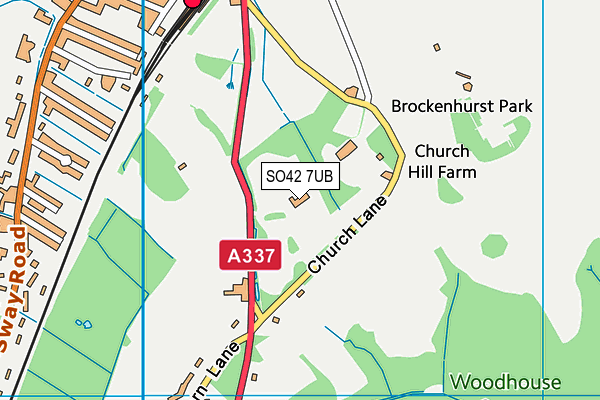 SO42 7UB map - OS VectorMap District (Ordnance Survey)