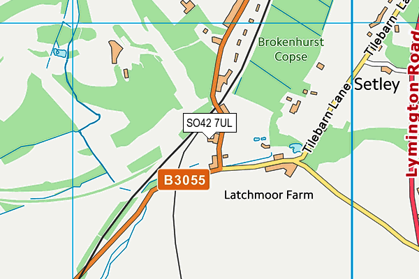 SO42 7UL map - OS VectorMap District (Ordnance Survey)