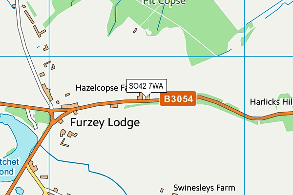 SO42 7WA map - OS VectorMap District (Ordnance Survey)