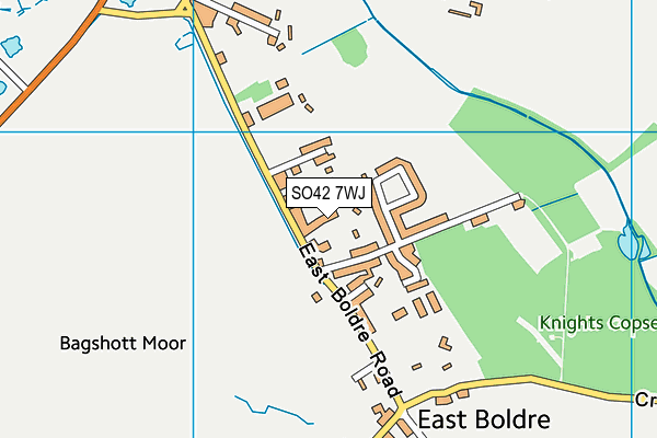 SO42 7WJ map - OS VectorMap District (Ordnance Survey)