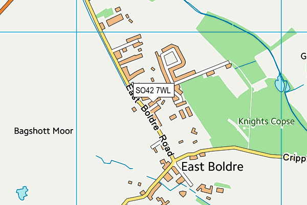 SO42 7WL map - OS VectorMap District (Ordnance Survey)