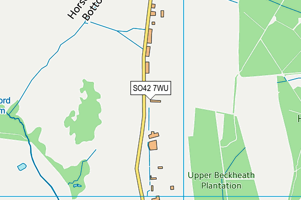 SO42 7WU map - OS VectorMap District (Ordnance Survey)
