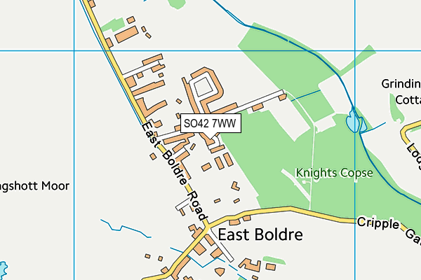 SO42 7WW map - OS VectorMap District (Ordnance Survey)