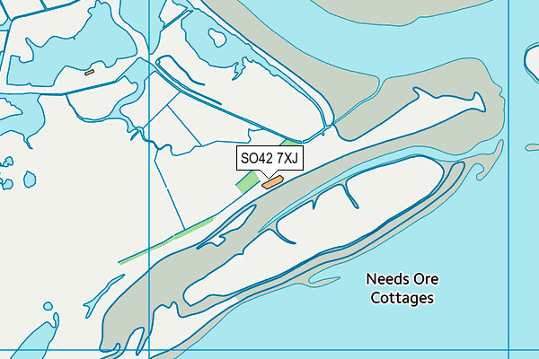 SO42 7XJ map - OS VectorMap District (Ordnance Survey)