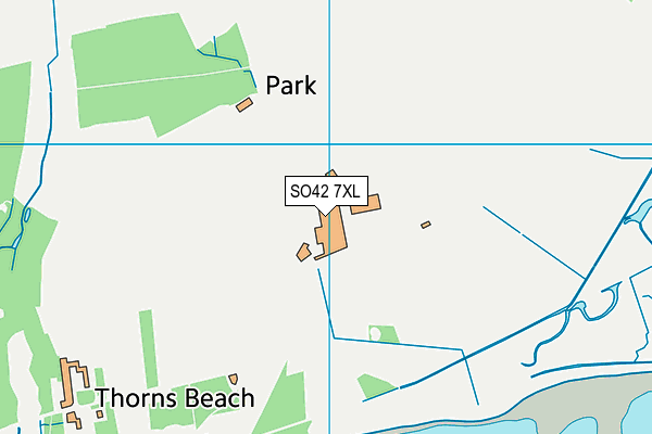 SO42 7XL map - OS VectorMap District (Ordnance Survey)