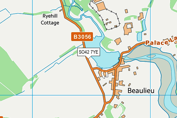 SO42 7YE map - OS VectorMap District (Ordnance Survey)