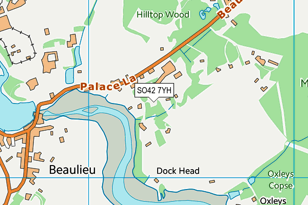 SO42 7YH map - OS VectorMap District (Ordnance Survey)