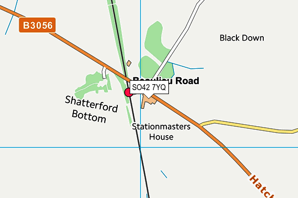 SO42 7YQ map - OS VectorMap District (Ordnance Survey)