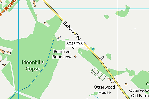 SO42 7YS map - OS VectorMap District (Ordnance Survey)