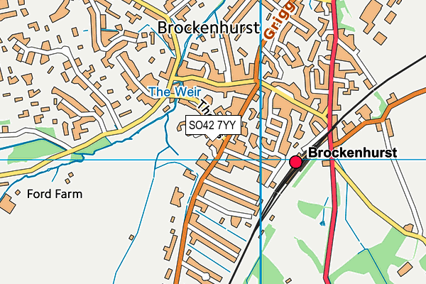 SO42 7YY map - OS VectorMap District (Ordnance Survey)