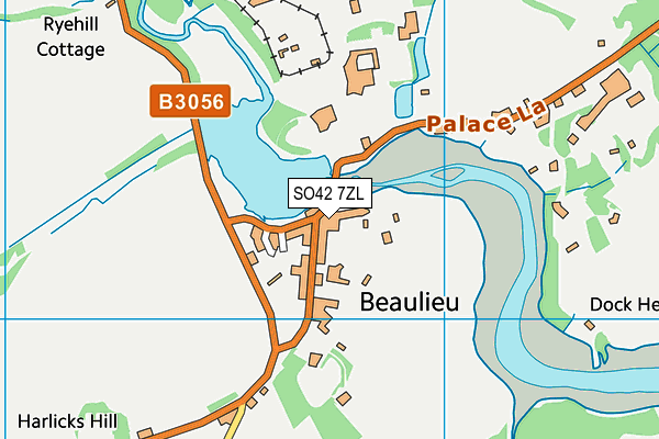 SO42 7ZL map - OS VectorMap District (Ordnance Survey)