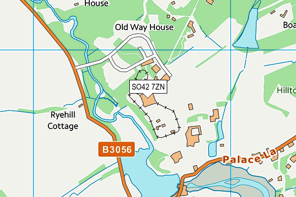 SO42 7ZN map - OS VectorMap District (Ordnance Survey)