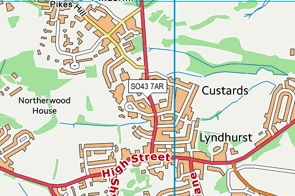 Map of RUSHINGTON PROPERTIES LIMITED at district scale