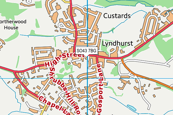 Map of LYNDHURST TEA ROOM LTD at district scale