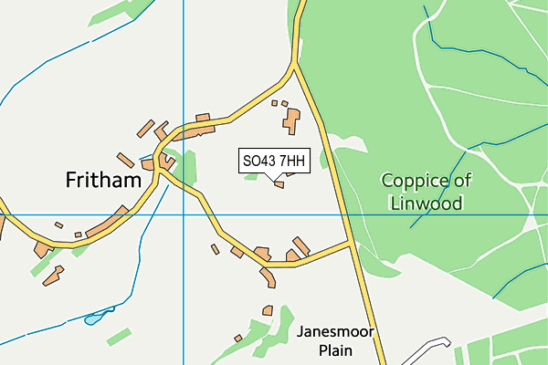 SO43 7HH map - OS VectorMap District (Ordnance Survey)