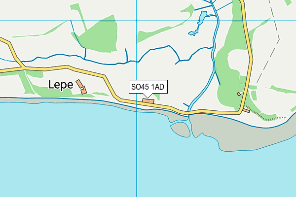 SO45 1AD map - OS VectorMap District (Ordnance Survey)